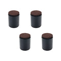 4" Self Adhesive Black Furniture Risers J1355