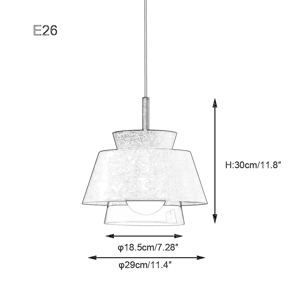 Glass Handle Pendant Light with 15ft Plug-in Cord Blue Lampshade V36008