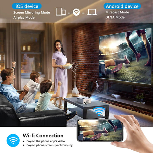 12000LM Native 1080P HD Projector with WiFi and Bluetooth L55613
