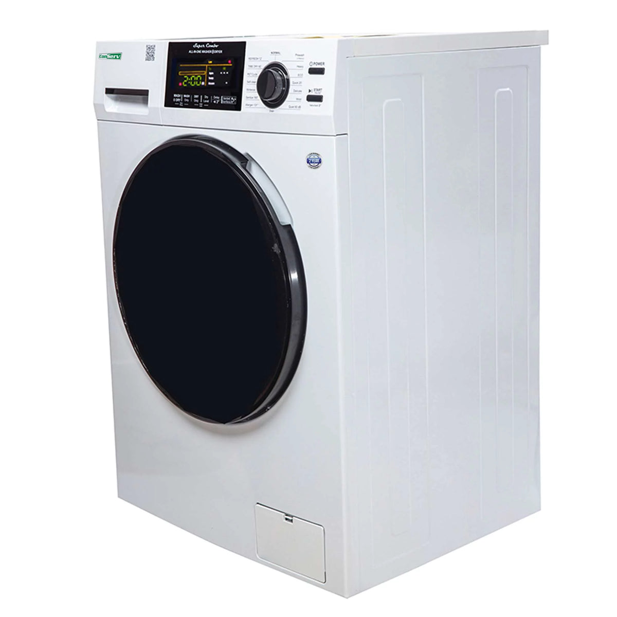 15 lbs Compact Washer Dryer Combo with Pet Cycle in White S68439
