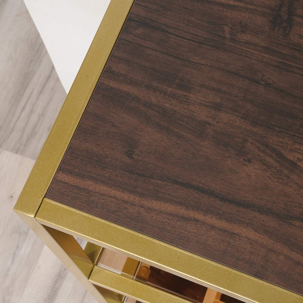 Bookcase with Doors, Rich Walnut Finish Z32155