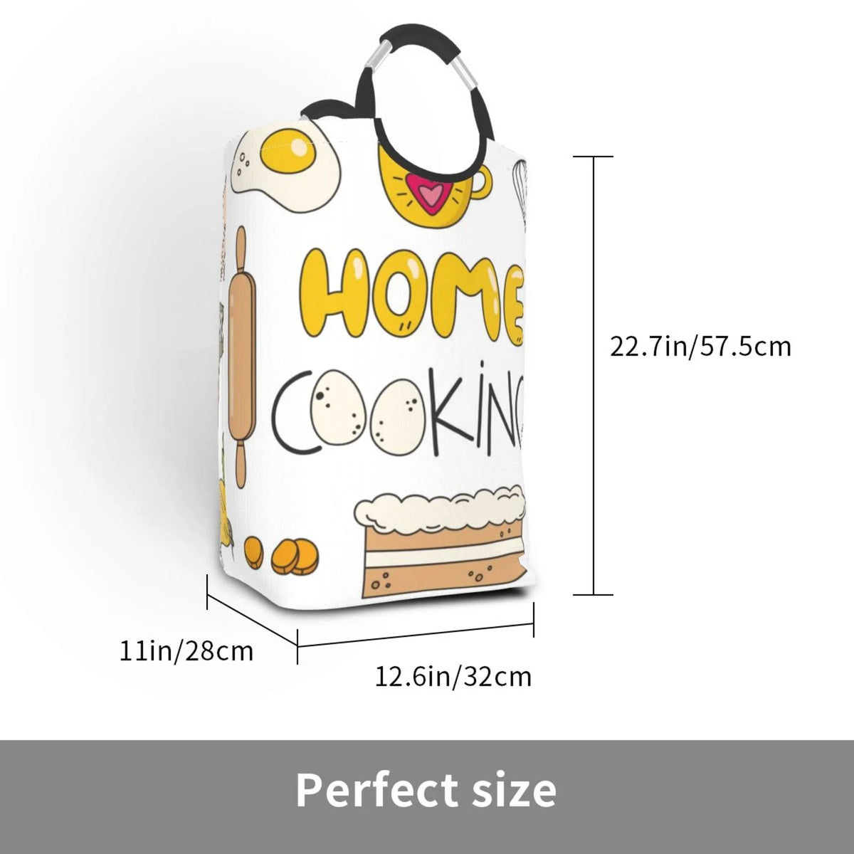Large Canvas Fabric Laundry Hamper W315099