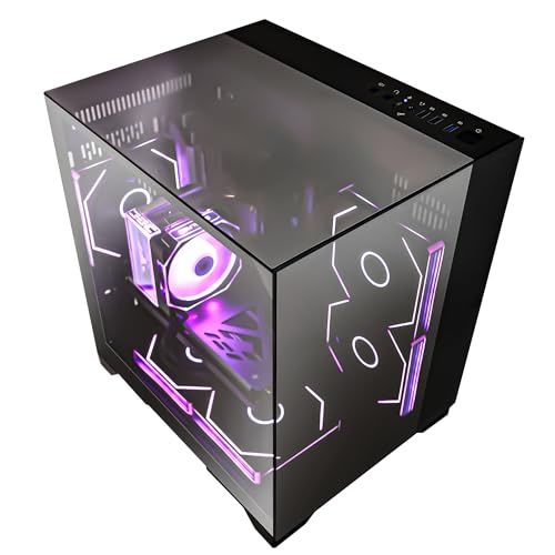 AMD Ryzen 7 5700X 8-Core 3.4 GHz Intel Arc B580 32GB DDR4 RAM 1TB PCIe + 1TB SATA SSD WiFi Bluetooth RGB Fans Windows 11 Pro Black Tower Computer V123262
