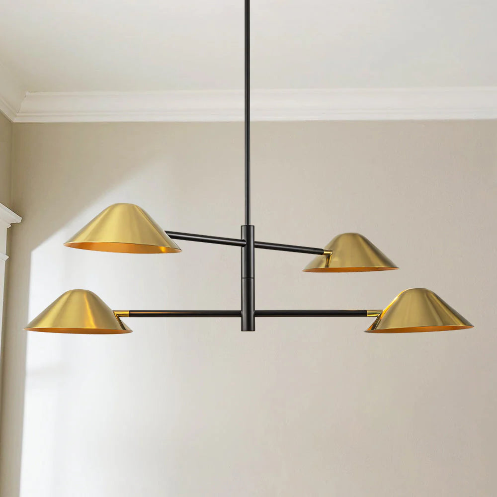 4-Light Dimmable Linear Chandelier T99535