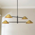 4-Light Dimmable Linear Chandelier T99535