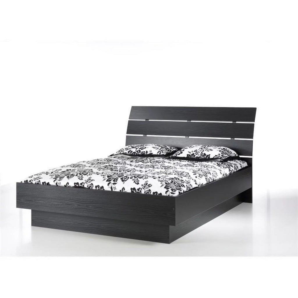 Black 4pc Queen Bed Dresser & 2 Nightstands Y2064