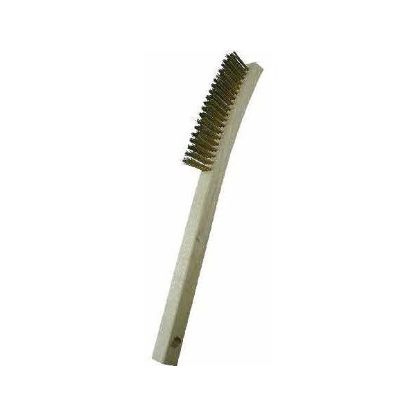 3 x 19 .006 Brass Scratch Brush Case of 12 P963