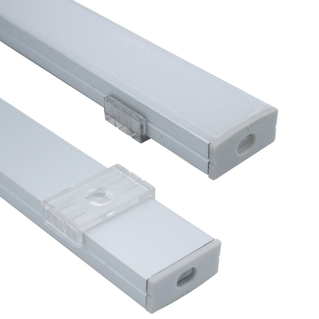 6-Pack 1 Meter LED Strip Aluminum Channels with Diffused Cover T932389