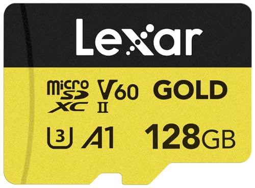 128GB Micro SD Card UHS-II V60 A1 4K microSDXC Memory Card J637