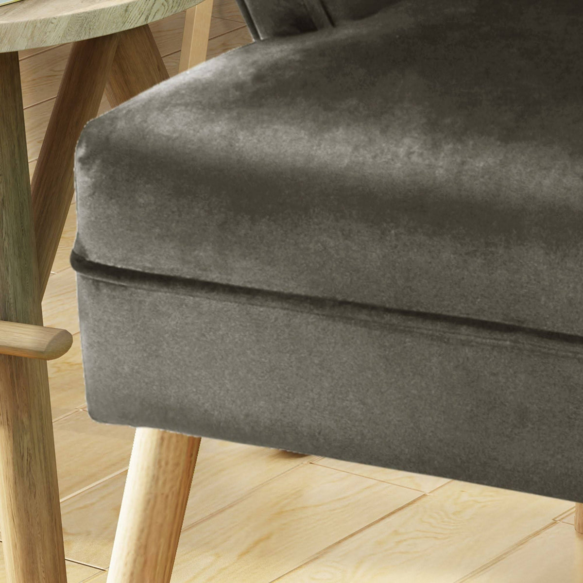 Gray and Beige Contemporary Accent Chair X61052