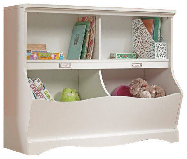Soft White Finish Bookcase/Footboard A440566