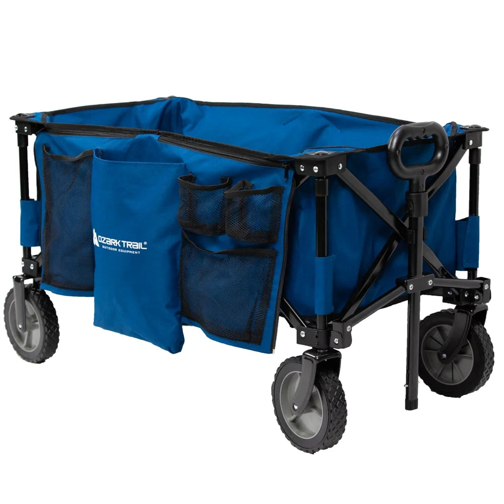 Blue Polyester Quad Fold Camping Wagon P7438