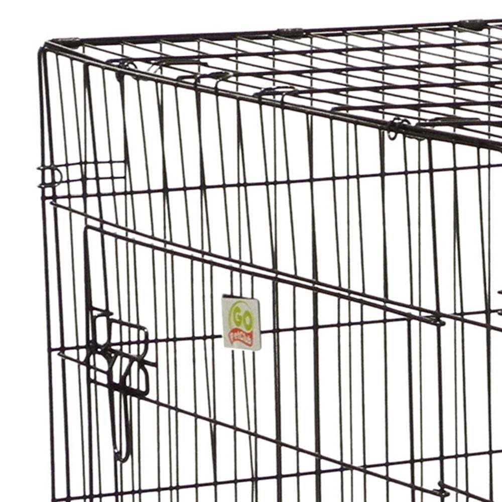 2-Door Metal Dog Crate with Divider F53397