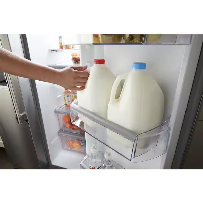21 cu. ft. Side by Side Refrigerator Stainless Steel Counter Depth P132