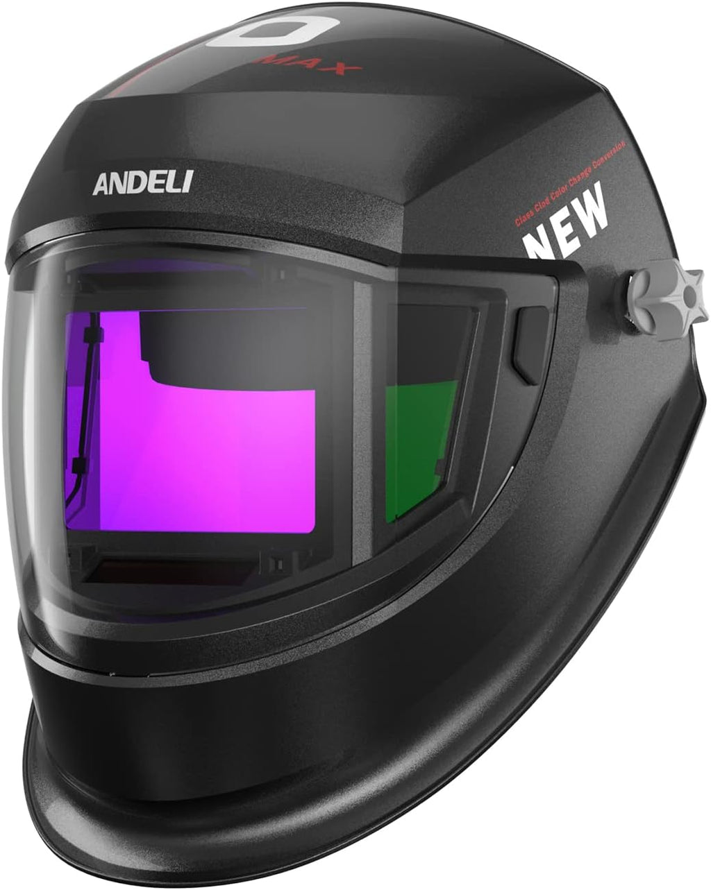 Welding Helmet Auto Darkening with Side View, Carbon Fiber B5061