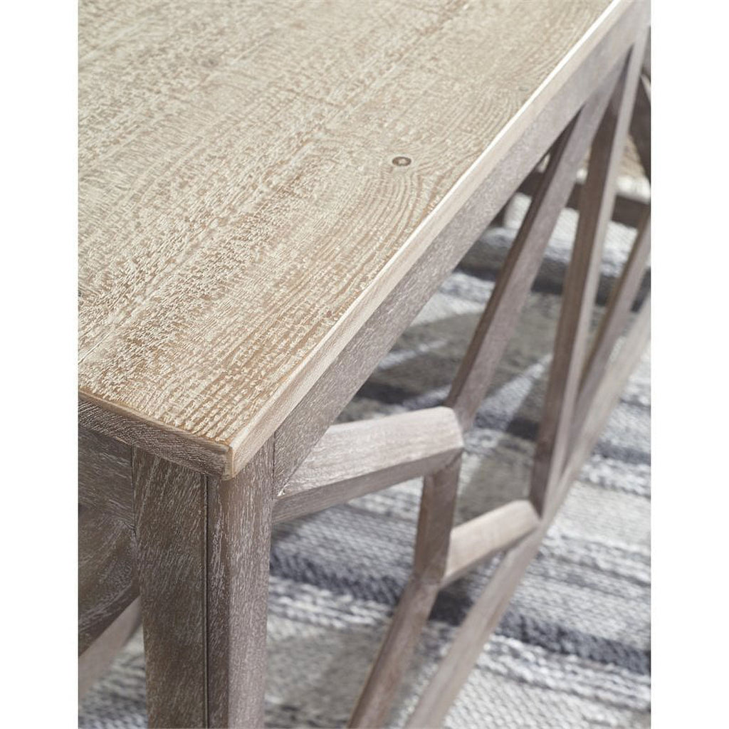 Antique Gray Console Table U8202