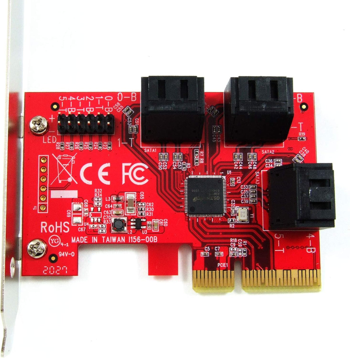 6-Port SATA 6G PCI Express x4 Host Adapter Card M717