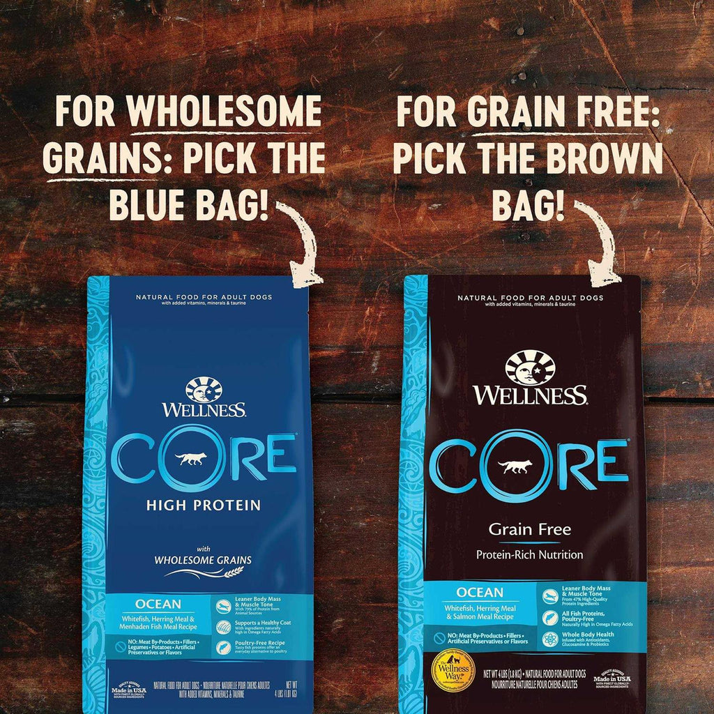 High Protein Wholesome Grains Ocean Recipe Dry Dog Food D3264