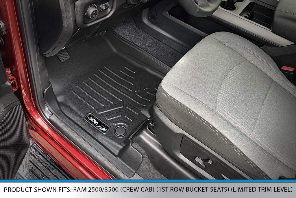 Black 2 Row Custom Floor Mats Liner Set N401937