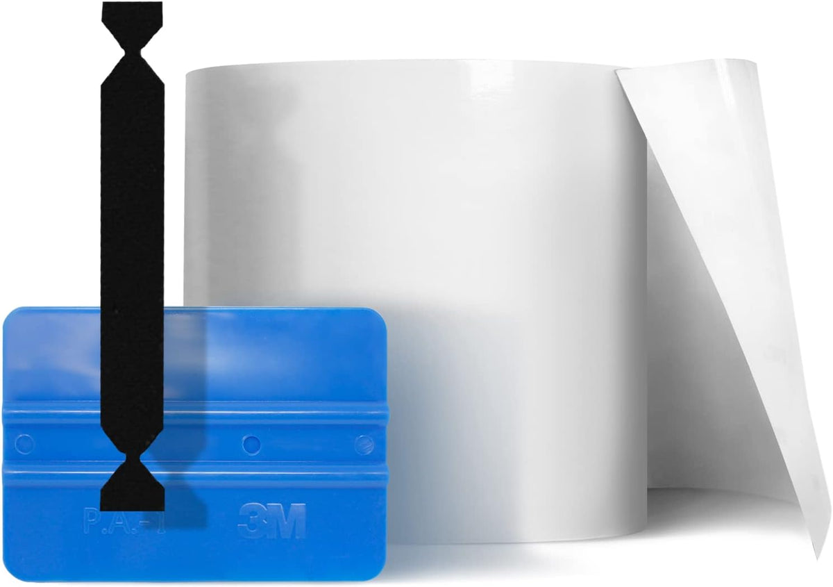 Clear Vinyl Wrap Film with Squeegee and Felt Applicator C53843