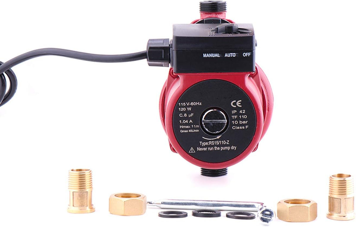 Hot Water Recirculation Pump 115V 1 inch Outlet 100W Cast Iron J922162