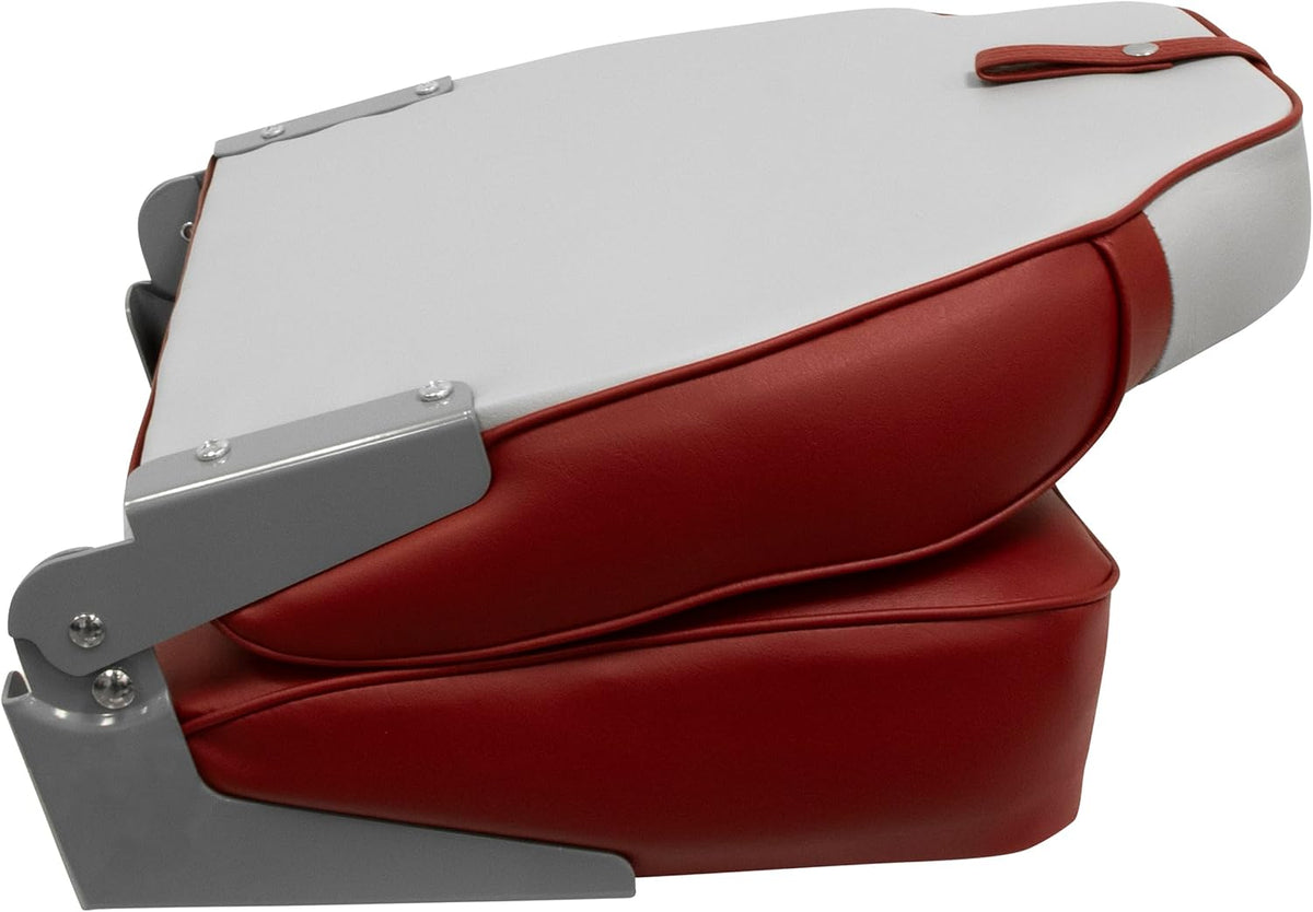 Grey/Red High Back Boat Seat O94620