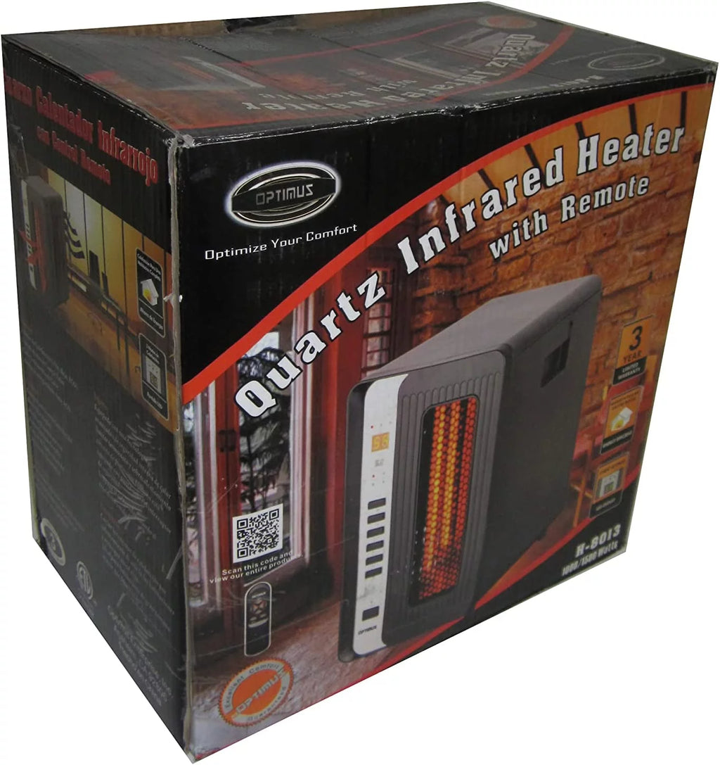 Electric Infrared Quartz Space Heater with Remote O215