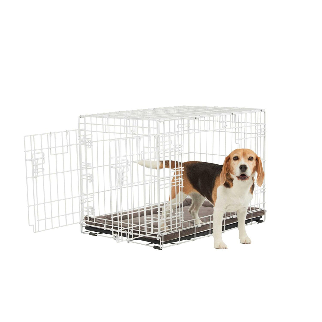 White 2-Door Dog Crate Y34484