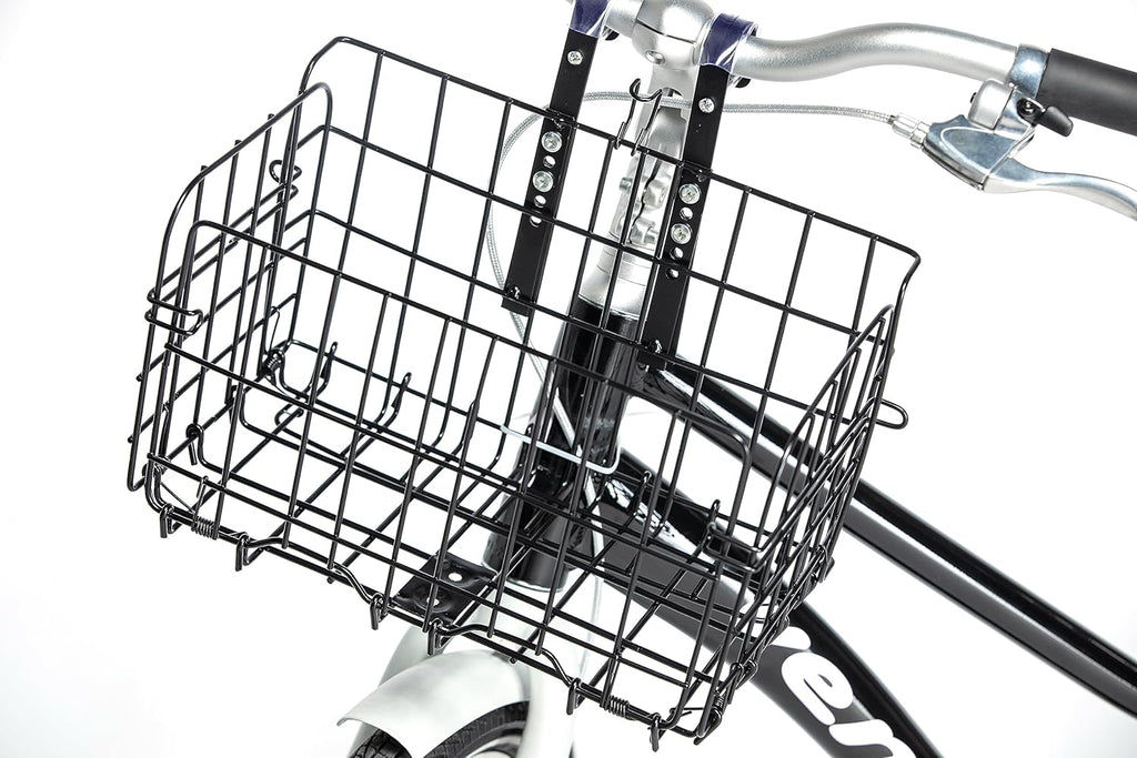 Black Steel Folding Front Bicycle Basket T613