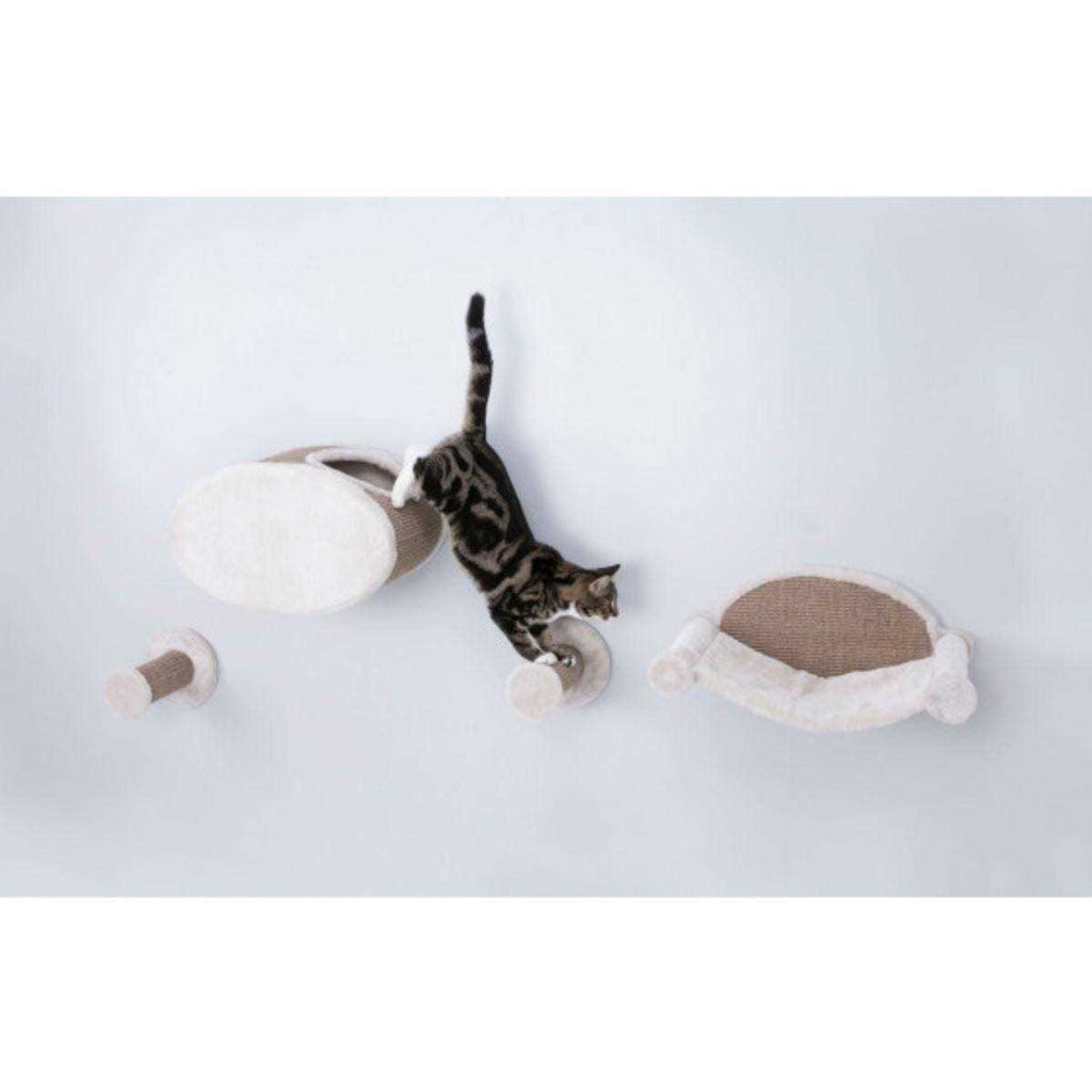 Wall Mounted Cat Lounge Set Hammock and Condo with Two Steps S7323