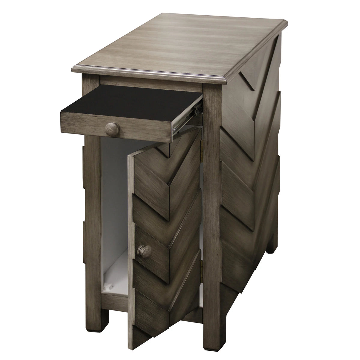 Grey Wood Finish End Table U12900