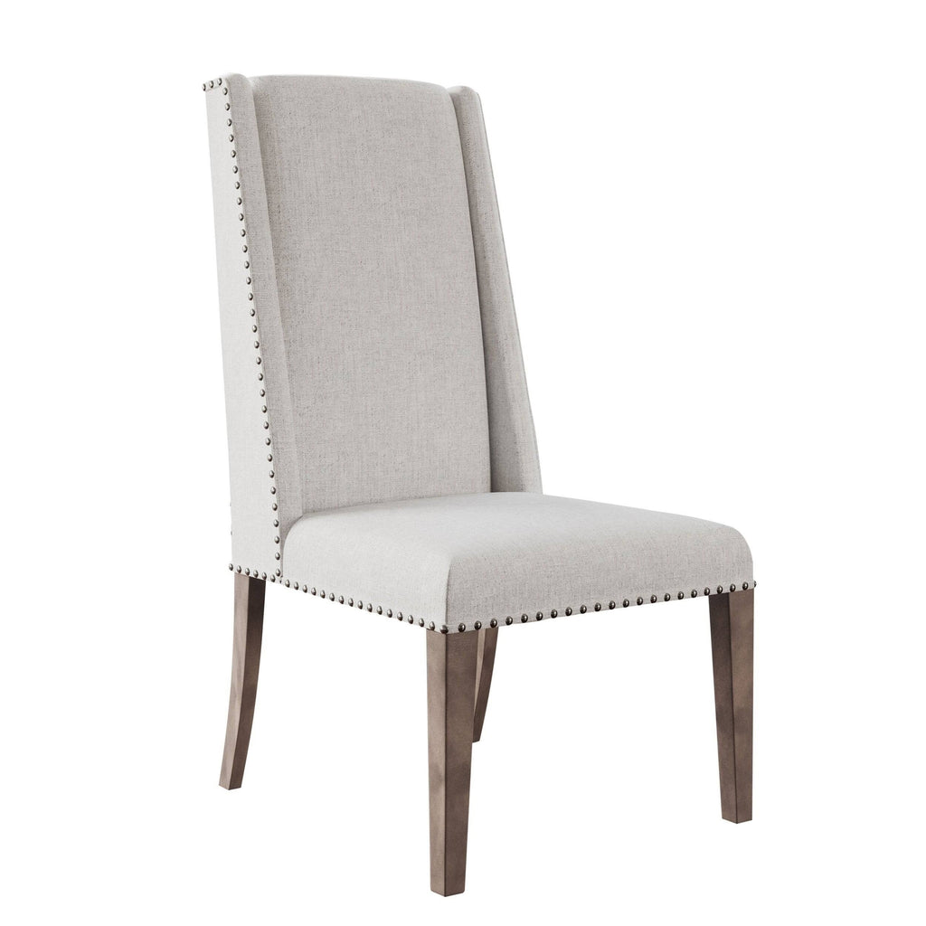 Neutral Acacia Polyester Dining Chair Set of 4 P715