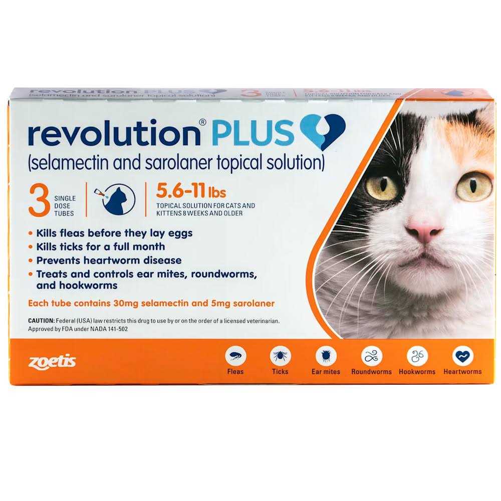 Orange for Cats 5.6 to 11 lb (1 month) O703
