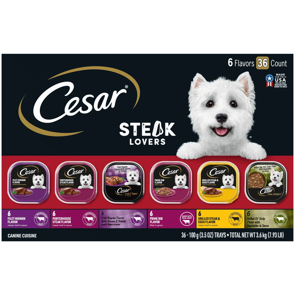 Filet Mignon & Porterhouse Steak Wet Dog Food 3.5 oz 36 ct E707