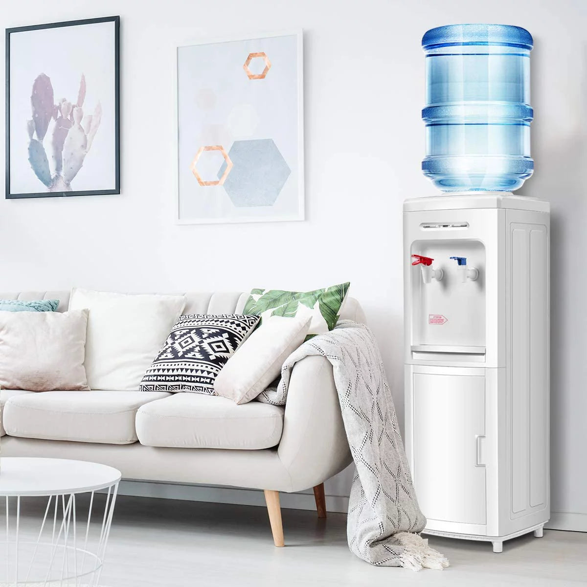 Top Loading Water Cooler Dispenser 5 Gallon White B585331