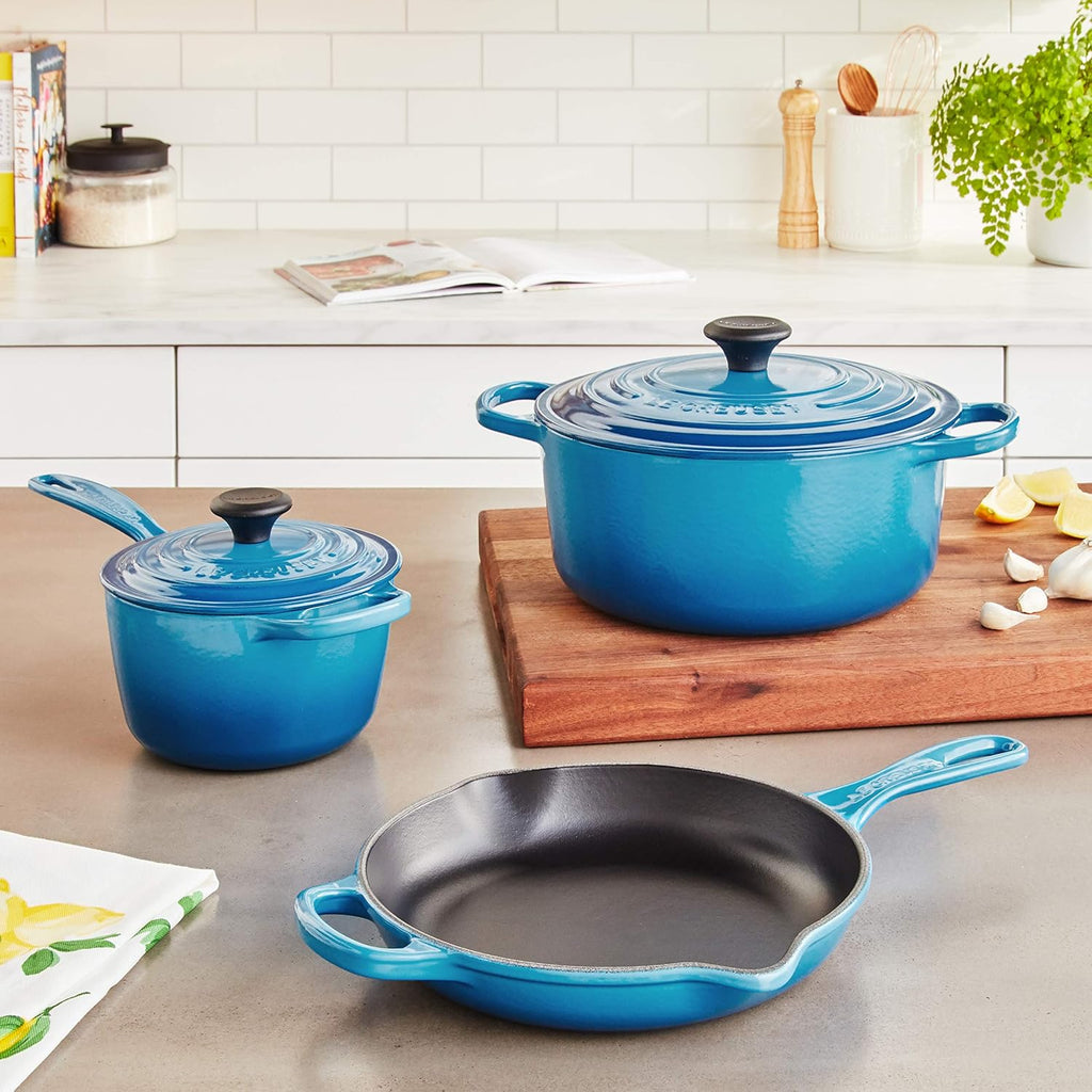Enameled Cast Iron Cookware Set, 5-Piece N803