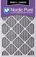 18x24x1 MERV 8 Pleated Carbon AC Furnace Air Filters 12 Pack I2609