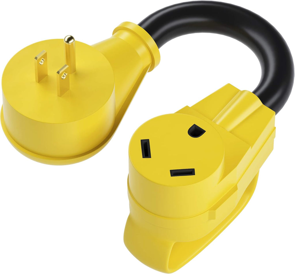 30 Amp to 15 Amp RV Adapter Cord, 10 Gauge 1ft E440827