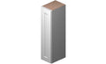 White 1 Door 2 Shelves Wall Cabinet High-Density Fiberboard U6290