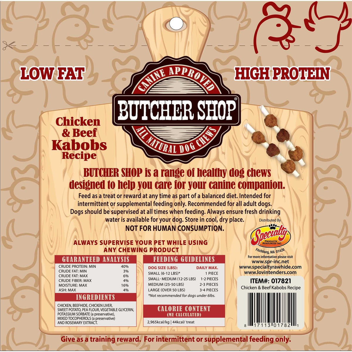 Chicken & Beef Kabobs Recipe Dog Treats O37934