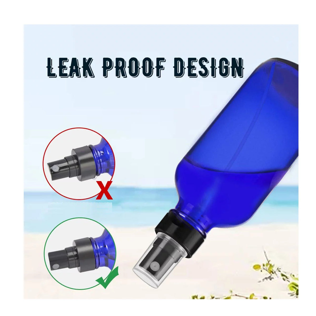 Cobalt Blue 4oz Glass Mist Sprayer Bottles Pack of 48 O958019