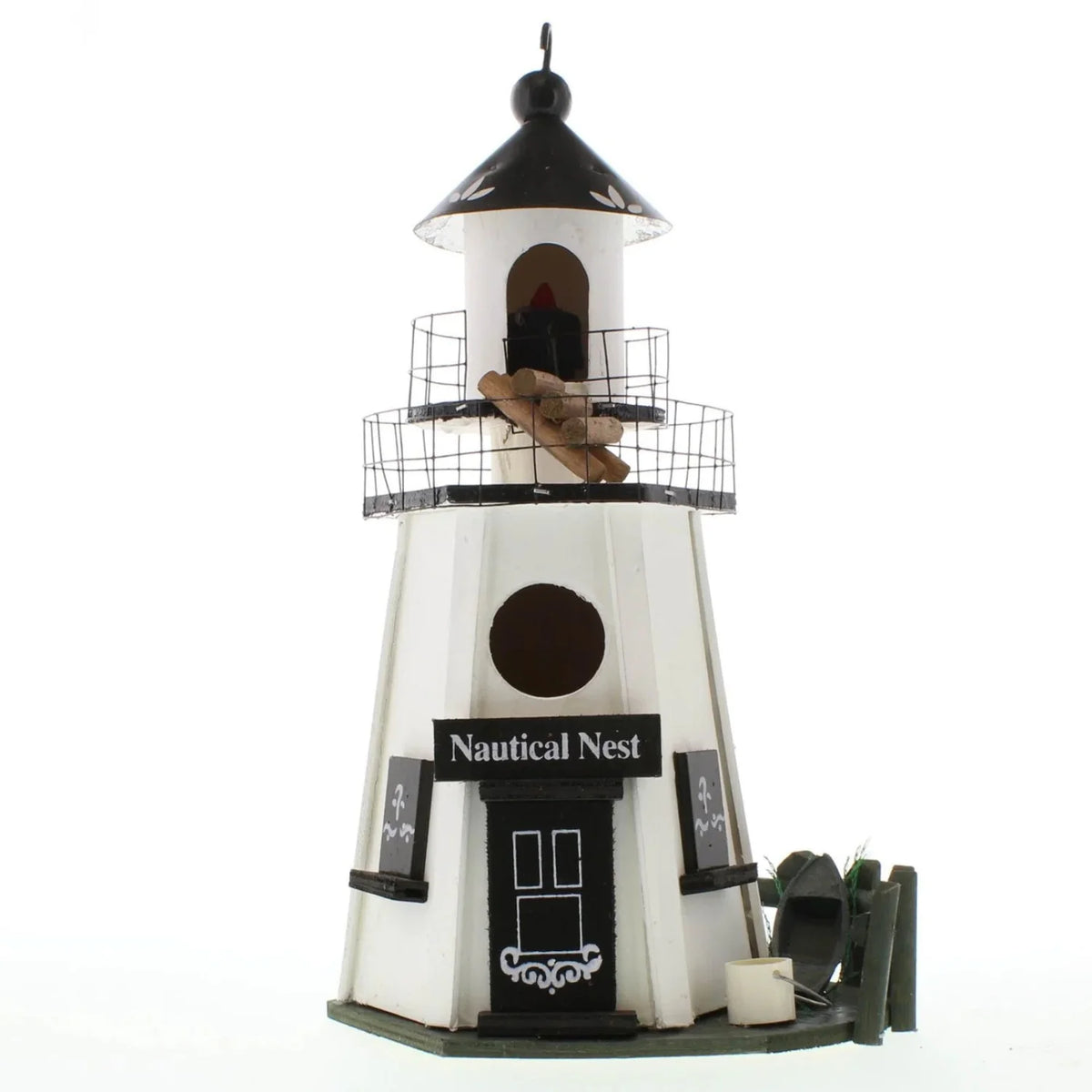 Nautical Wood Lighthouse Bird House Y8797
