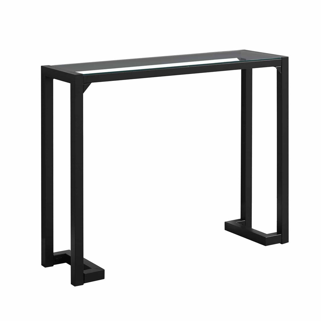 Black Tempered Metal Accent Table Q634