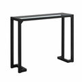 Black Tempered Metal Accent Table Q634