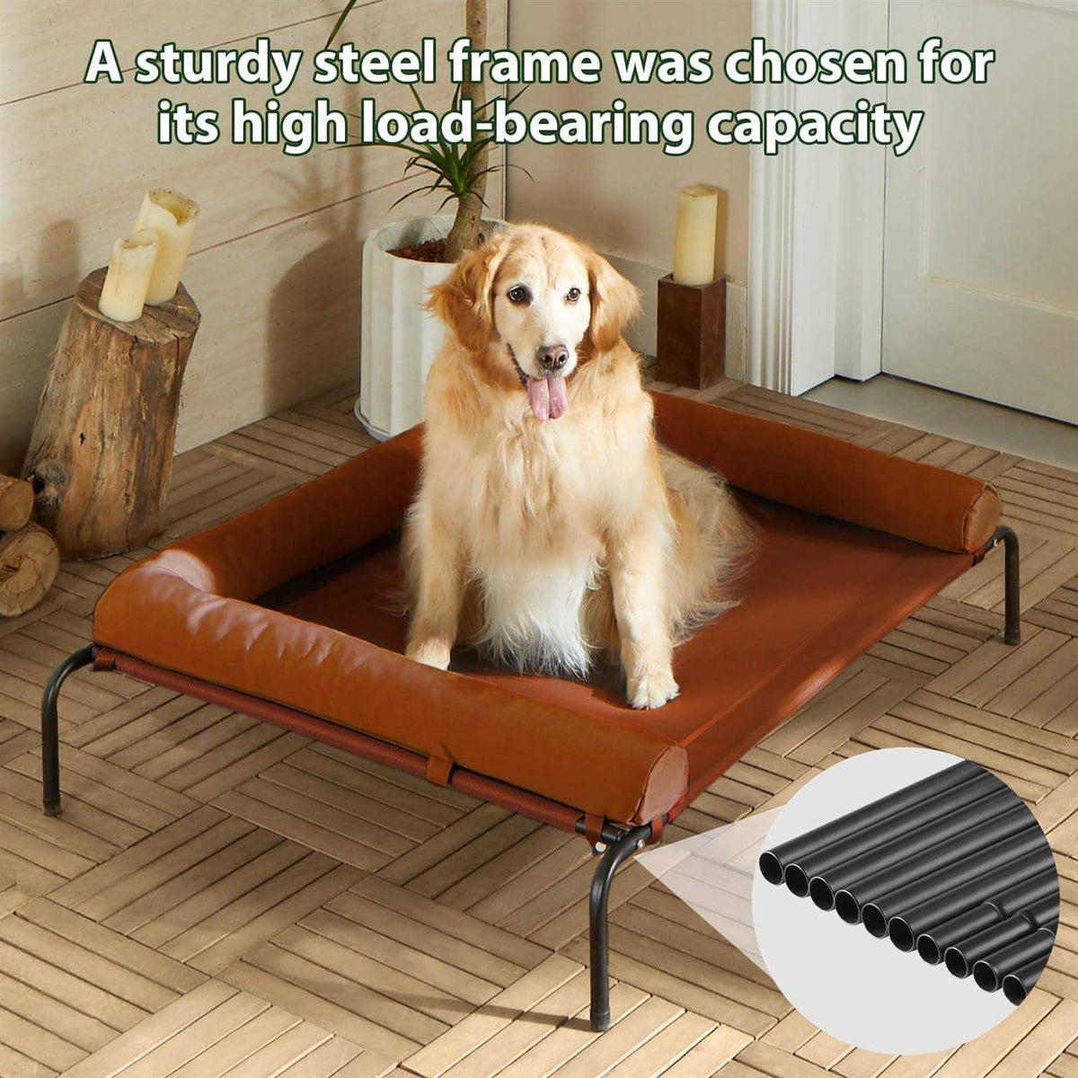 Large Elevated Cooling Dog Bed G366573