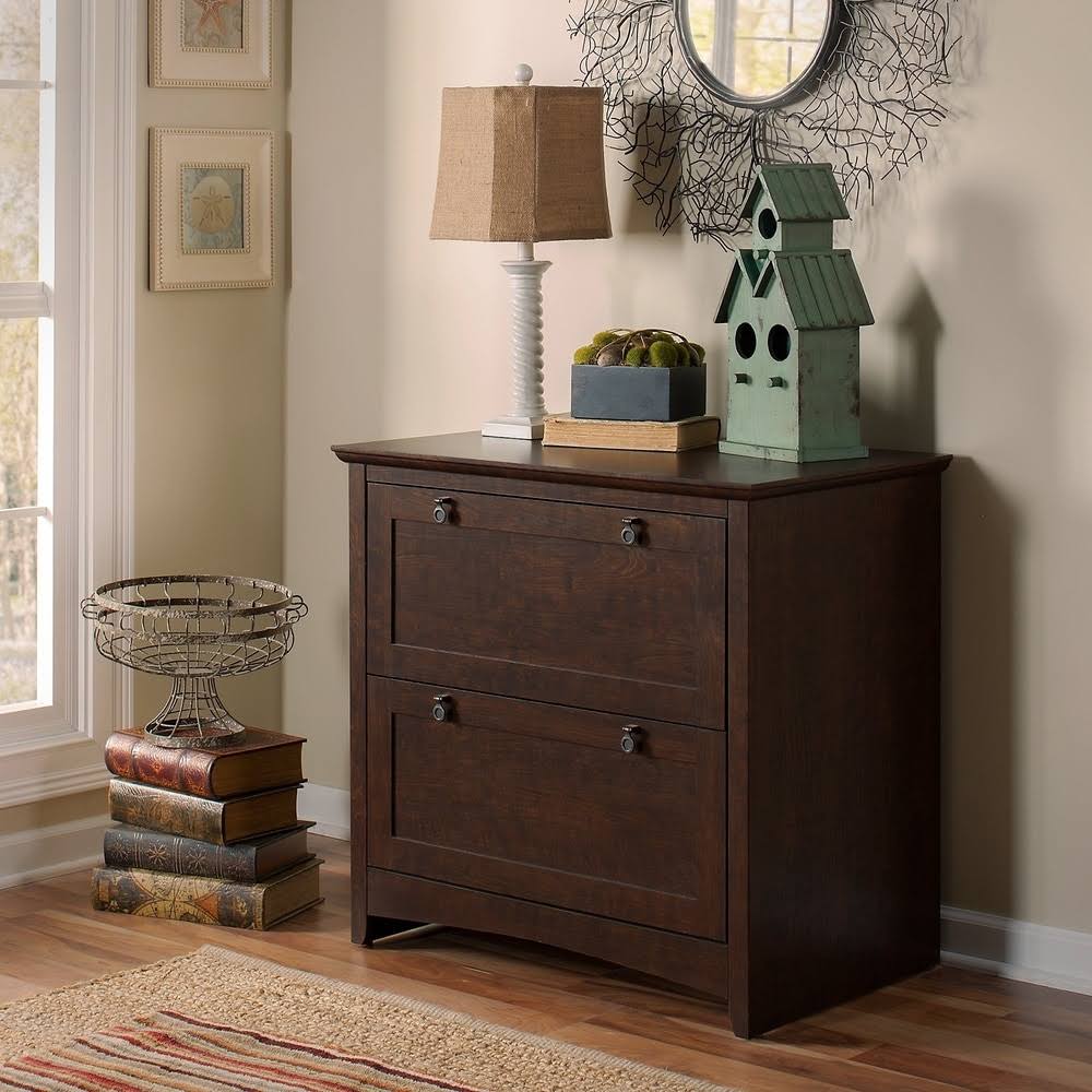 Red 2 Drawer Lateral File Cabinet S293797