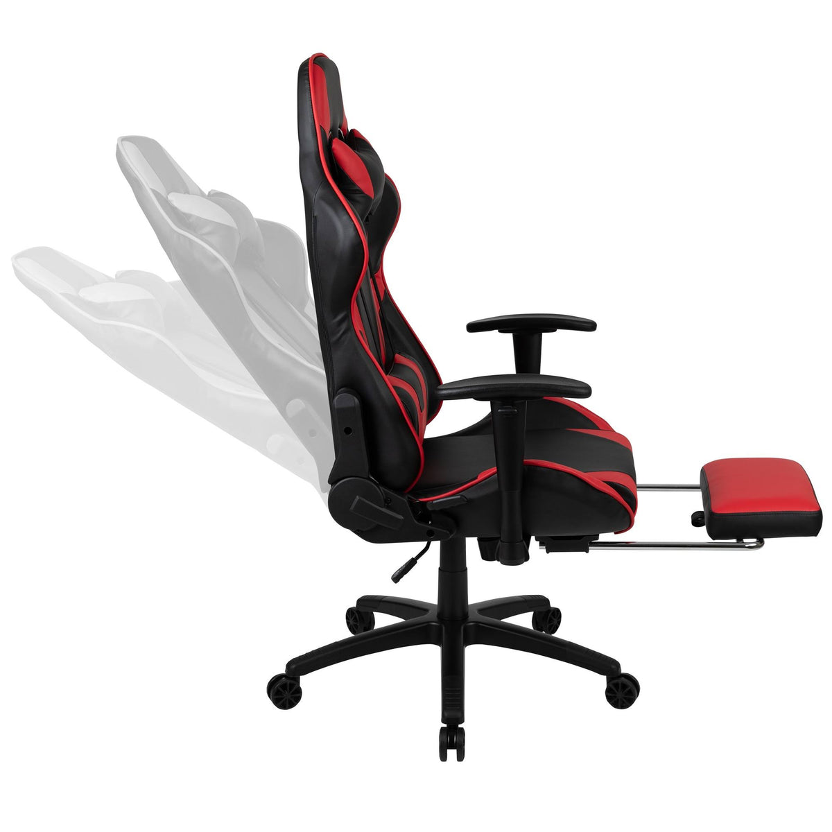 Gaming Desk and Reclining Gaming Chair Set with Cup Holder and Headphone Hook V352