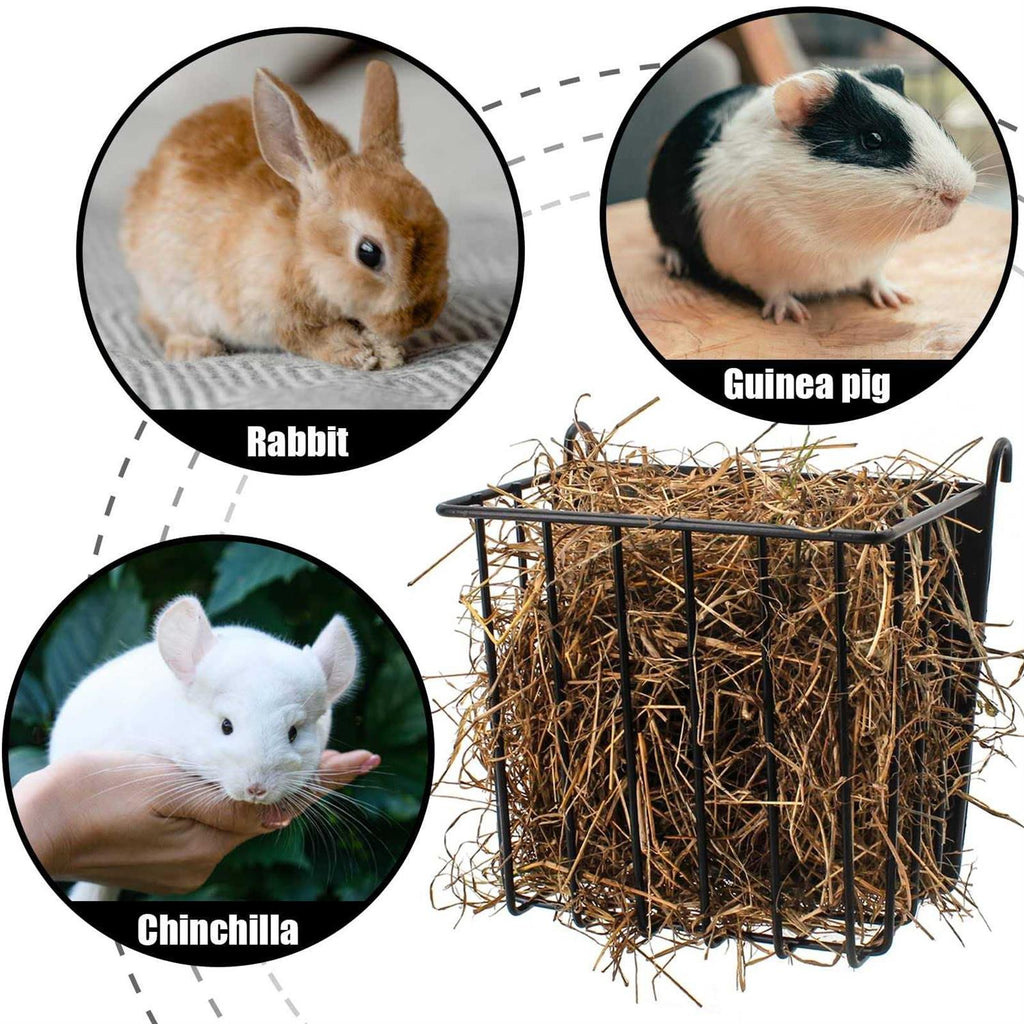 2PCS Rabbit Hay Feeder with Metal Frame H238685