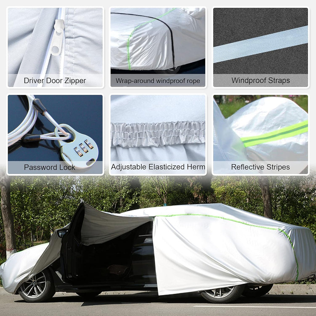 Waterproof All Weather SUV Car Cover with Zipper Q339665