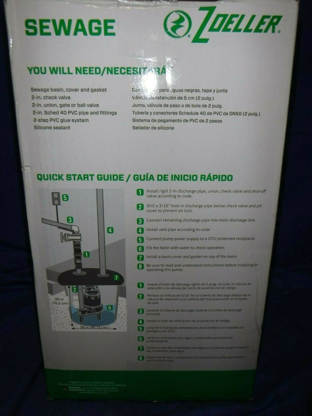 0.5-HP 115-Volt Cast Iron Sewage Sump Pump F927250